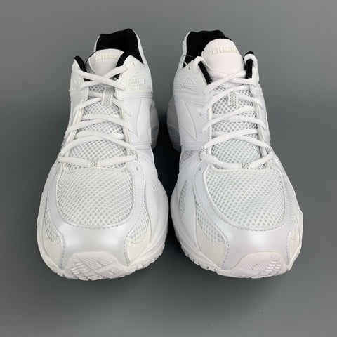 VETEMENTS x REEBOK Spike Runner 200 Size 9 White Nylon Lace Up Sneakers