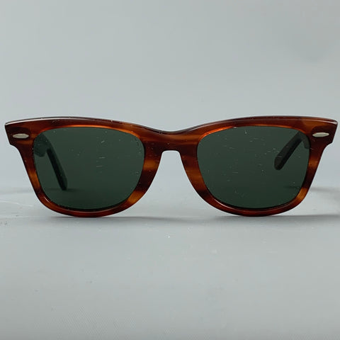 Vintage RAY-BAN B&L Brown Acetate Wayfarer Sunglasses