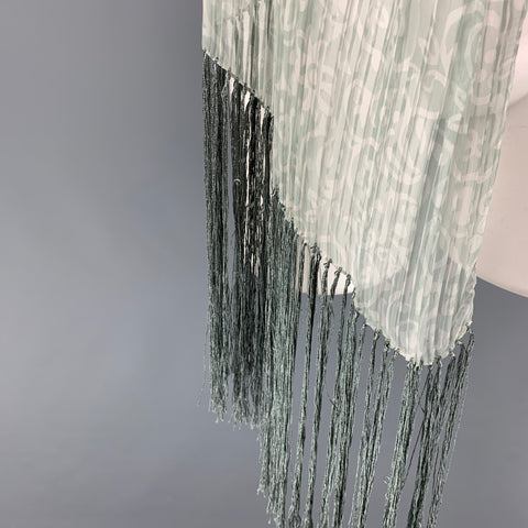 GIORGIO ARMANI Moss Print Silk Scarves