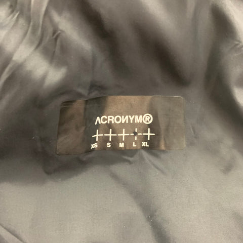 ACRONYM Chaqueta con broches de poliéster negra Talla L