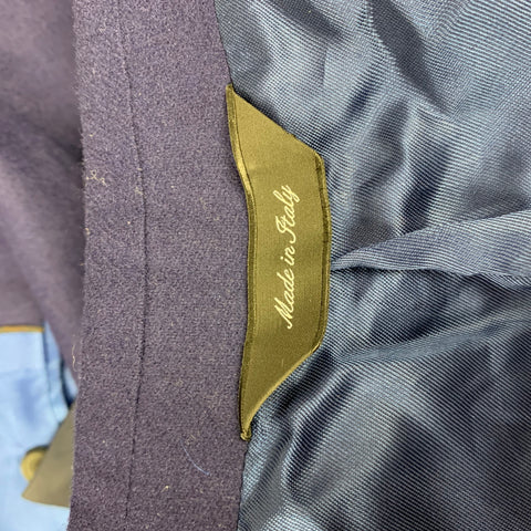 PAUL SMITH The Byard Taille 38 Manteau de sport à revers cranté en laine violette