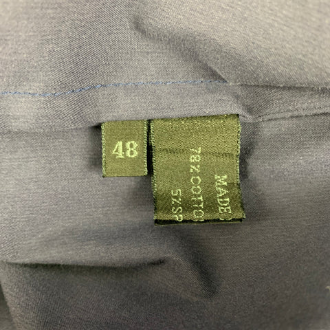 Vintage PRADA Size S Navy Cotton Spandex Buttoned 2 Piece Set