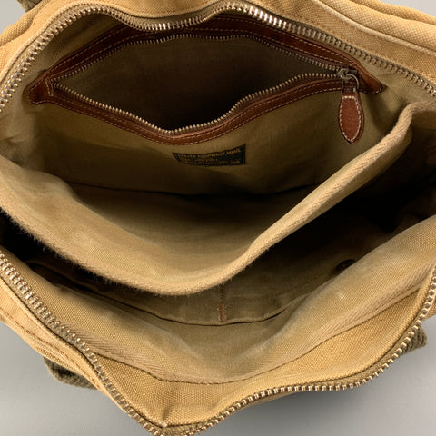POLO by RALPH LAUREN Limited Edition Utility Equipment Khaki & Olive Red Cross Canvas Cross Body Bag