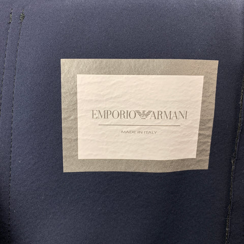 EMPORIO ARMANI Size 38 Dark Gray Camo Snaps Jacket