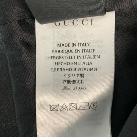 GUCCI MLB Giants Automne 2018 Taille 4 Veste d'embellissement en polyamide multicolore noir