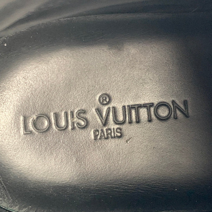 LOUIS VUITTON Size 11 Black Grey Damier Canvas High Top Sneakers