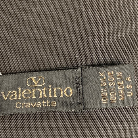 VALENTINO Burgundy Textured Silk Cummerbund Bow Tie Set