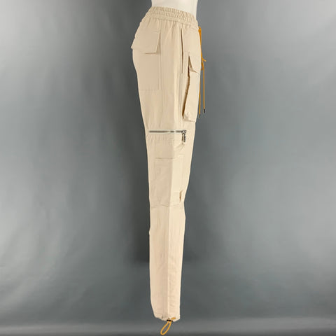 RHUDE Size XS Beige Cotton Blend Cargo Casual Pants