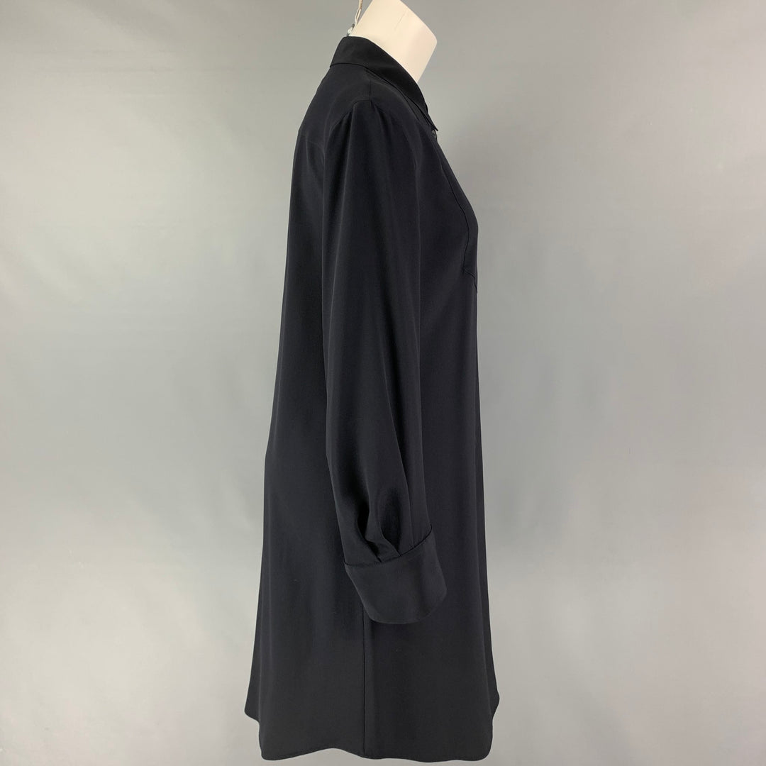 VIKTOR & ROLF Size 10 Black Silk Dress