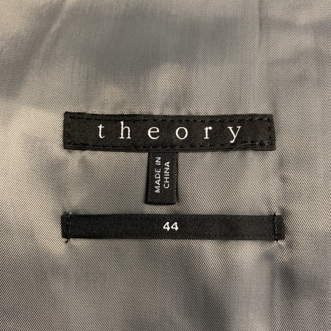 THEORY Size 44  Gray Heather Cotton Blend Notch Lapel Sport Coat Jacket