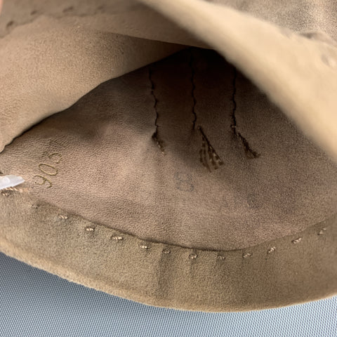 VINTAGE Size S Taupe Suede Gloves