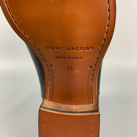 MARC JACOBS Talla 11 Botas Chelsea de cuero negro