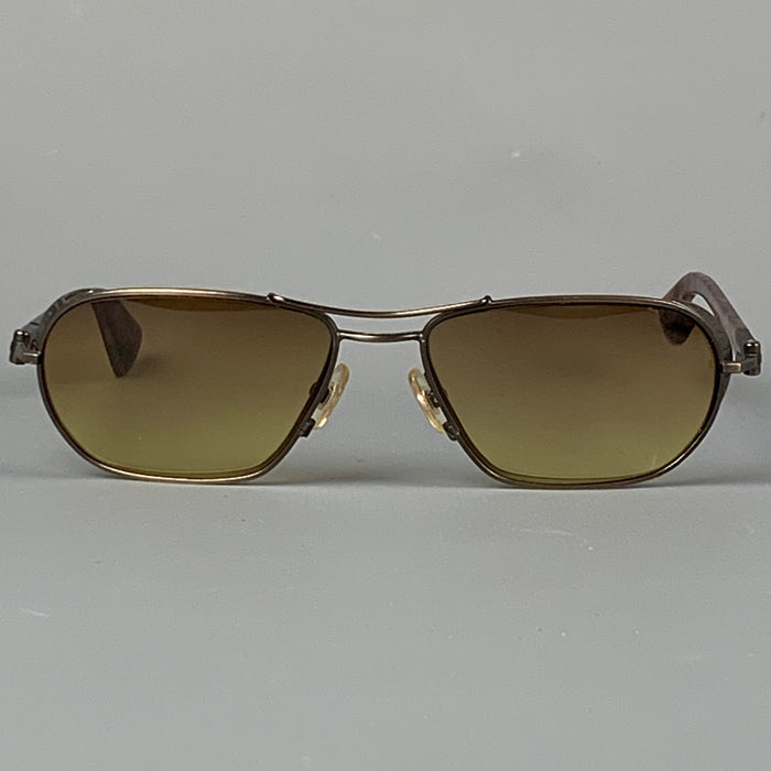 MATSUDA Lunettes de soleil avec prescription en métal écaille de tortue