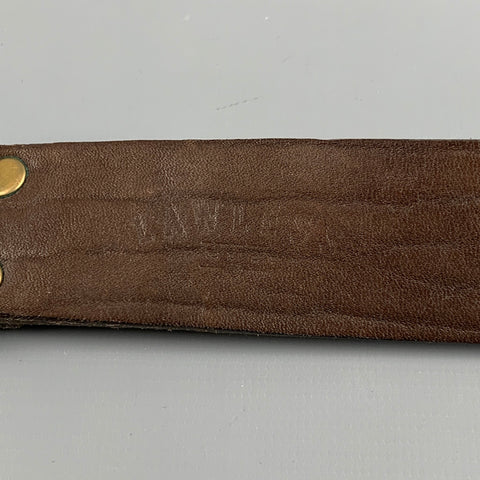 LAWLESS DENIM Size 32 Brown Leather Belt