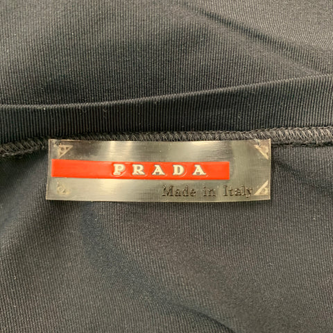 PRADA Size S Black Nylon &  Elastane Solid Camisole Casual Top