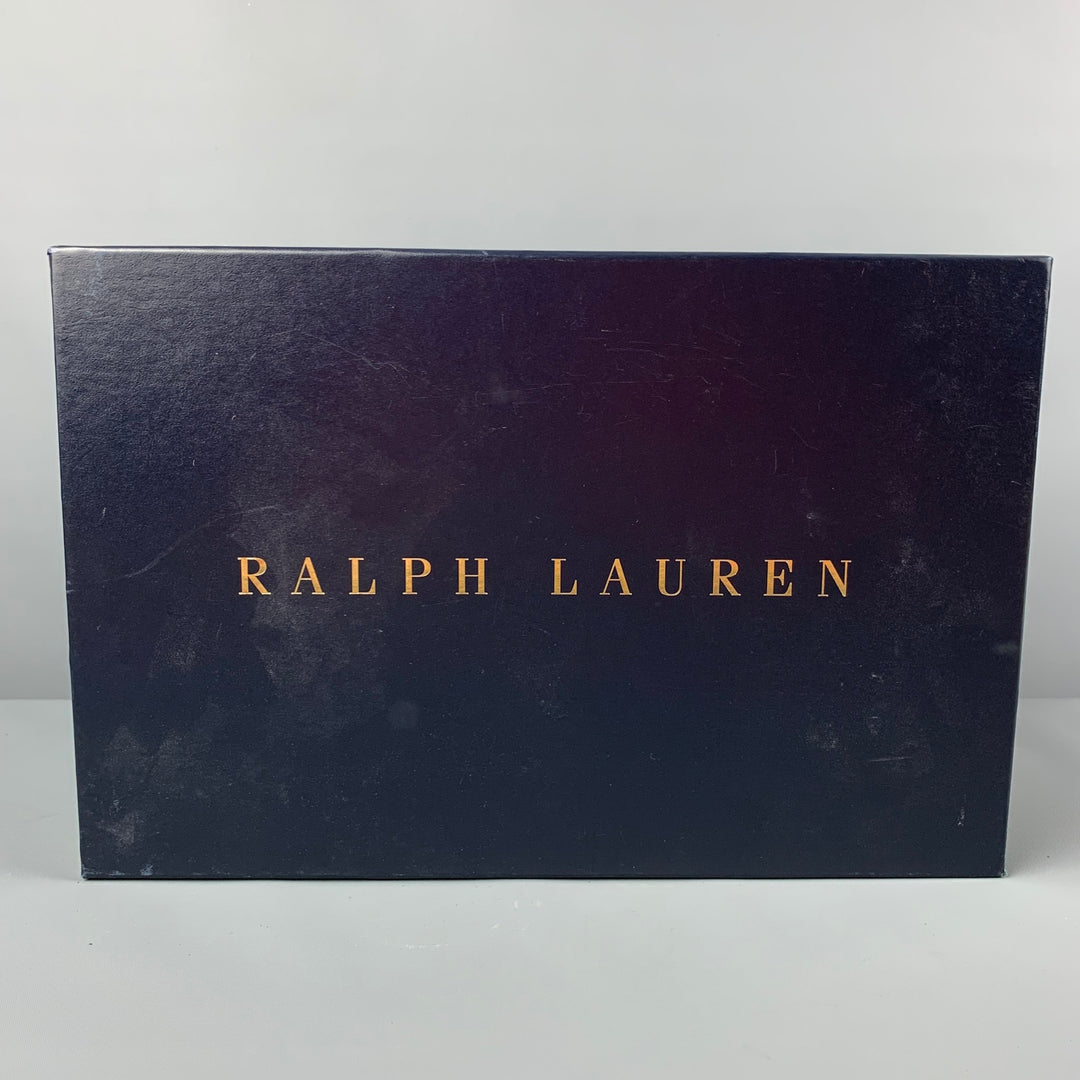 RALPH LAUREN Size 10.5 Tan Leather Lace Up Raimy Shoes
