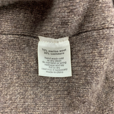 LILY MCNEAL Taille XS Marron Chiné Laine Mérinos / Cachemire Casual Top