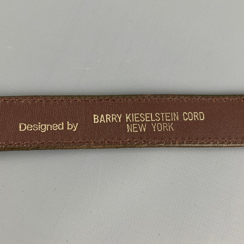 KIESELSTEIN-CORD Size 32 Olive Lizard Belt Strap