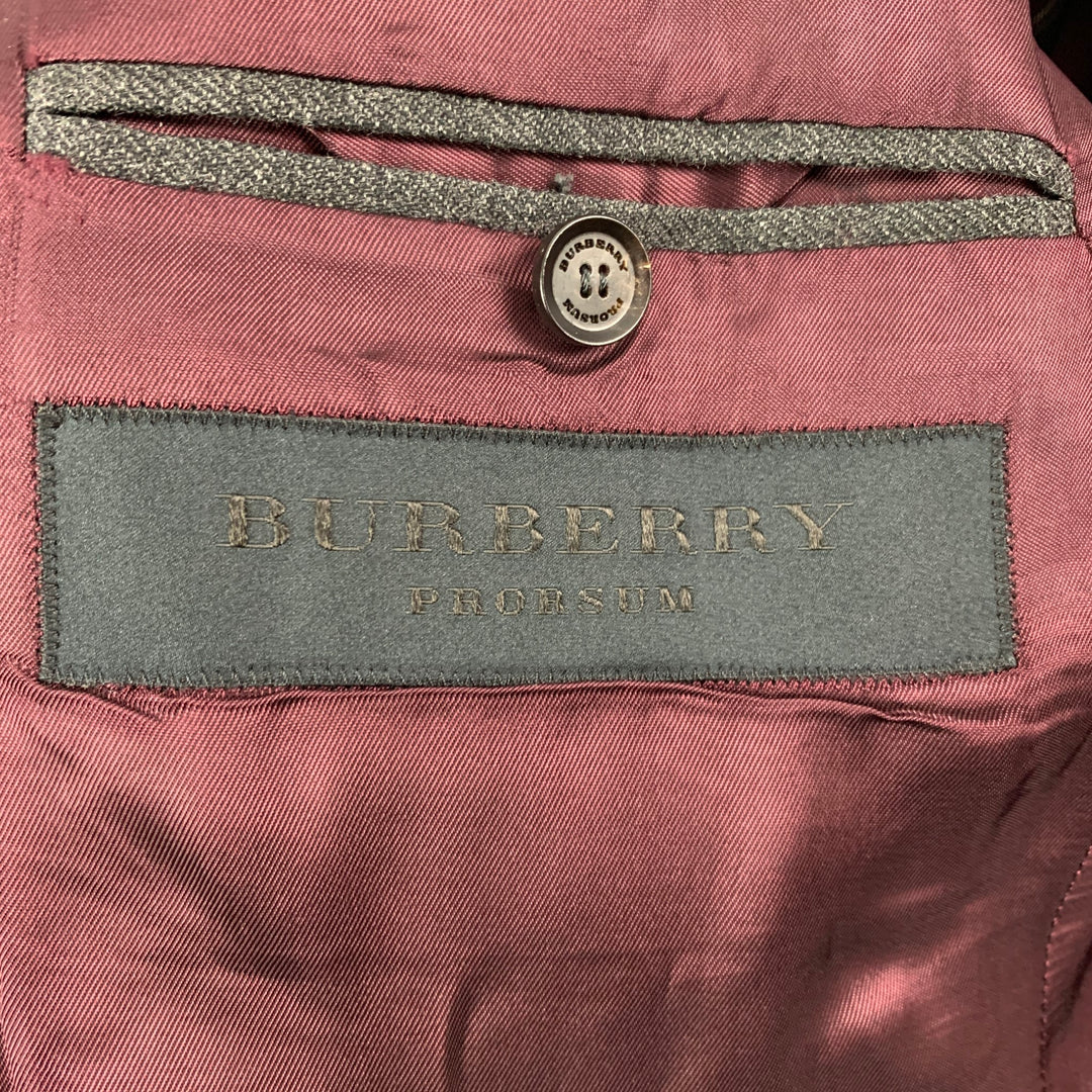 BURBERRY PRORSUM Size 44 Grey Virgin Wool Notch Lapel Sport Coat