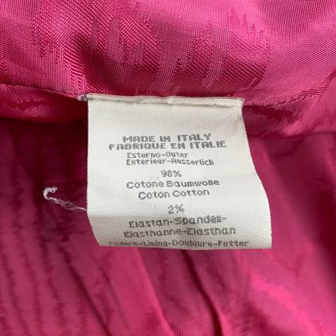 JOHN BARTLETT Size 42 Purple Stitched Cotton Notch Lapel Sport Coat