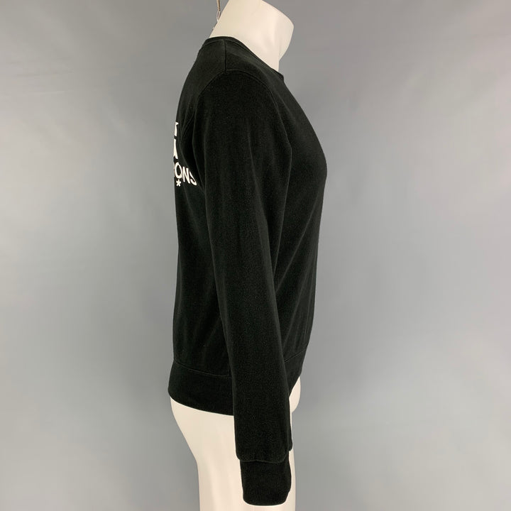 COMME des GARCONS Size S Black Logo Long Sleeve Sweatshirt