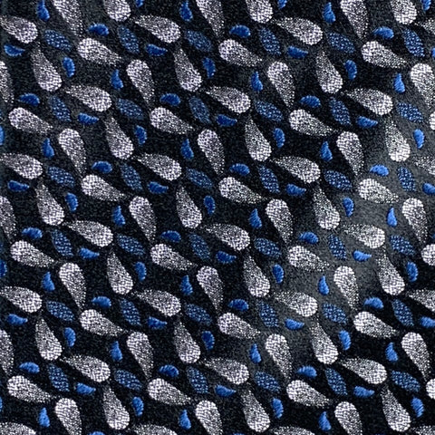 CHARVET Black Navy Silk Tie