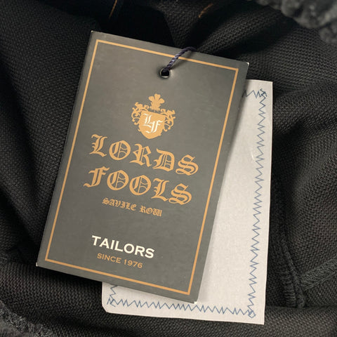 LORDS & FOOLS Size L Black & Gold Cotton / Polyamide Sweatpants