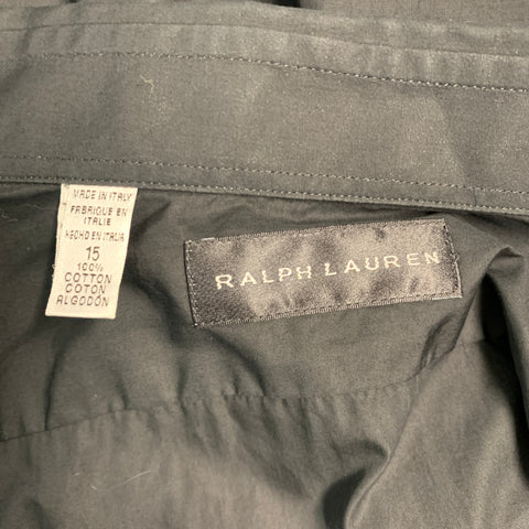 RALPH LAUREN Size S Black Cotton Button Up Long Sleeve Shirt