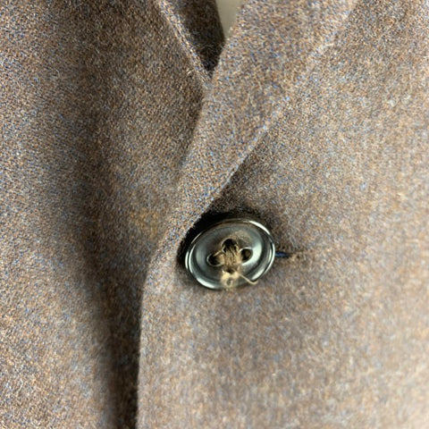 MARC JACOBS Size 38 Brown Solid Wool Notch Lapel Sport Coat