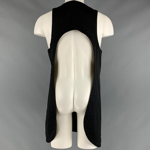 COMME des GARCONS HOMME PLUS Size S Black Polyester Apron Tank Top