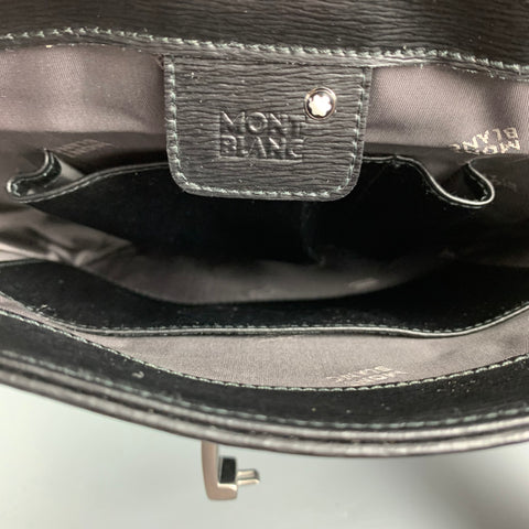 MONT BLANC Black Leather Rectangle Shoulder Bag