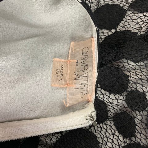 GIAMBATTISTA VALLI Size XS Black & White Cotton / Nylon Dress Top
