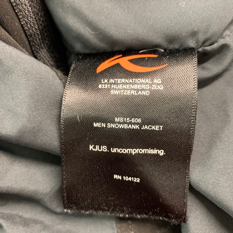 KJUS Taille XL Veste à capuche en polyester matelassé gris