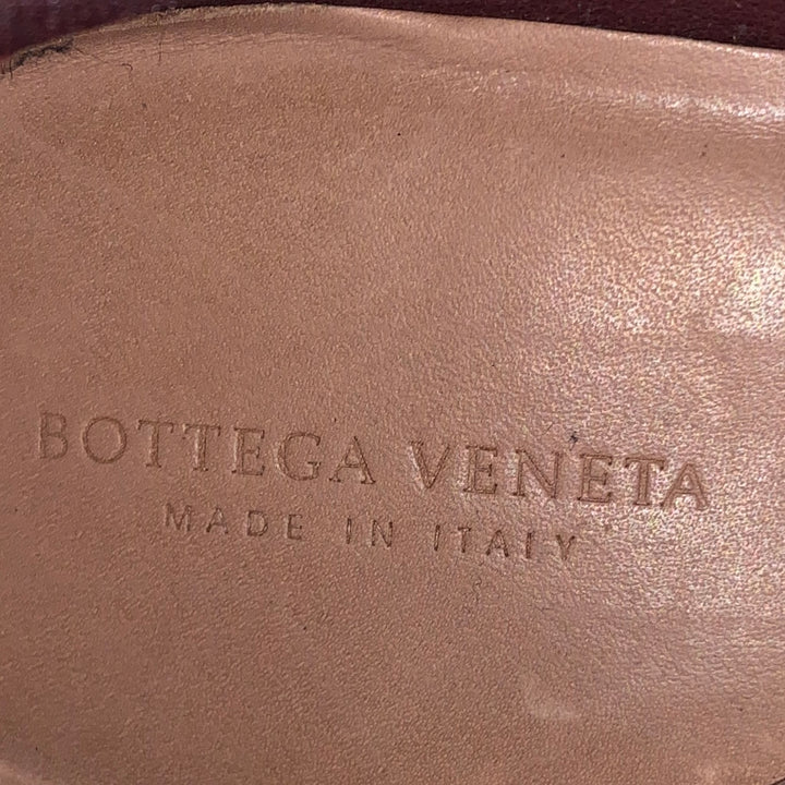 BOTTEGA VENETA Size 7.5 Burgundy Suede Chelsea Boots