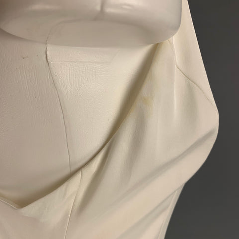 ASOS Size 6 Cream Viscose Spaghetti Straps Long Dress
