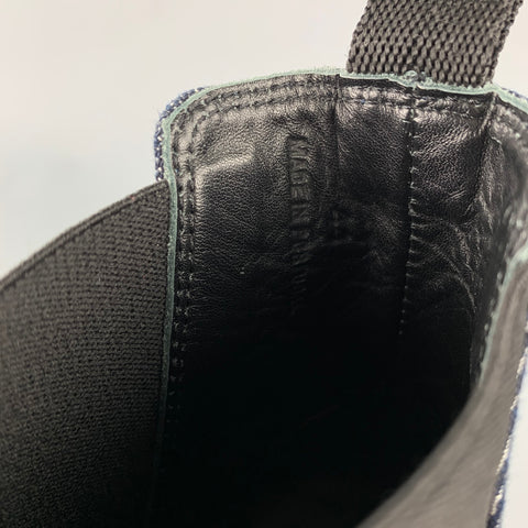 WANT LES ESSENTIELS Size 11 Indigo Denim Pull On Ankle Boots