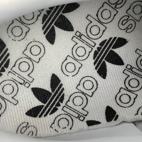 ADIDAS Size 8 White & Black Low Top Sneakers