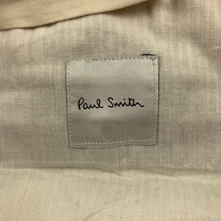 PAUL SMITH Talla 33 Pantalón de vestir con bragueta con cremallera de lana / mohair color burdeos
