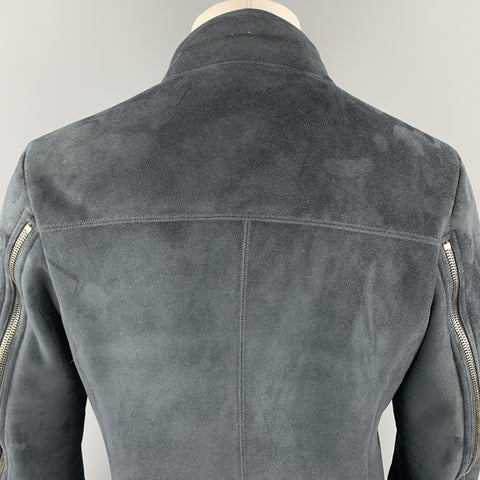 EMPORIO ARMANI Size S Black Polyester / Nylon Full Zip Zipped Sleeves Jacket