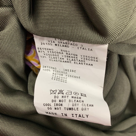 ETRO Vestido sin mangas de cachemira de viscosa multicolor morado talla 4