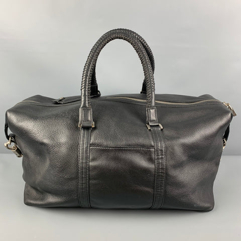 KENNETH COLE Sac de sport en cuir noir