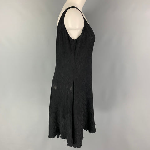DONNA KARAN Size M Black Sleeveless Below Knee Dress