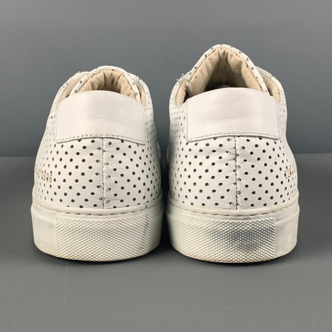 COMMON PROJECTS Baskets Achilles basses en cuir perforé blanc taille 10