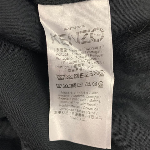 KENZO Taille S T-shirt oversize en coton Sea Lily multicolore noir