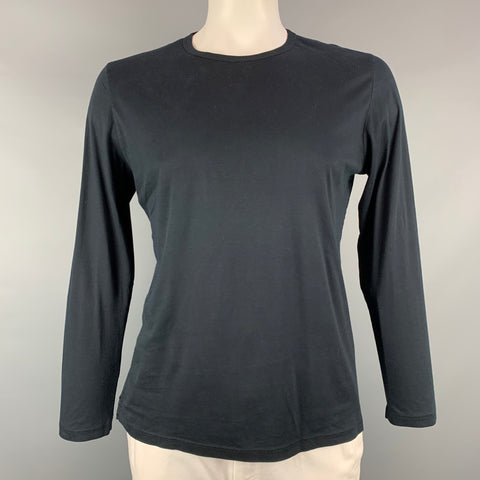 HELMUT LANG Size L Black Cotton Long Sleeve T-shirt