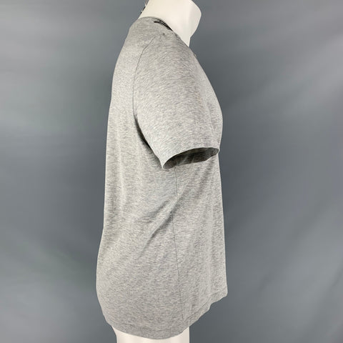 NEIL BARRETT Size M Grey Heather Crew-Neck T-shirt