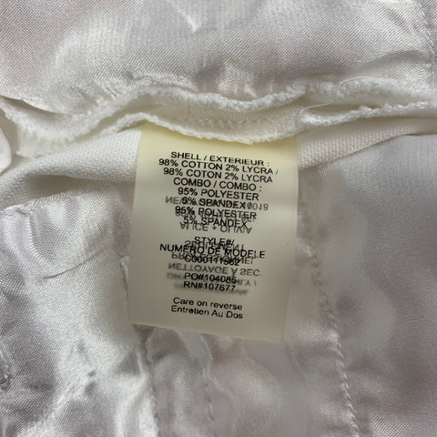 ALICE + OLIVIA Taille 2 Short à revers en coton/lycra blanc