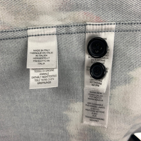 PAUL SMITH Size XL Multi-Color Print Cotton Shirt Jacket