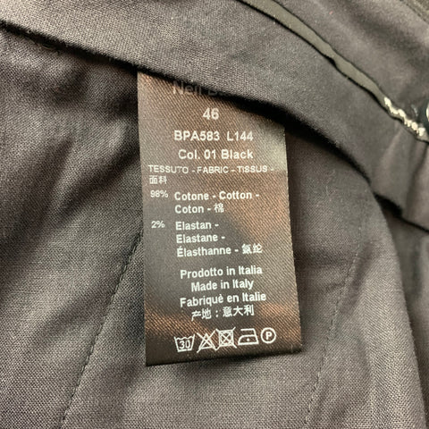 NEIL BARRETT Size 30 Black Cotton Cargo Pockets Casual Pants