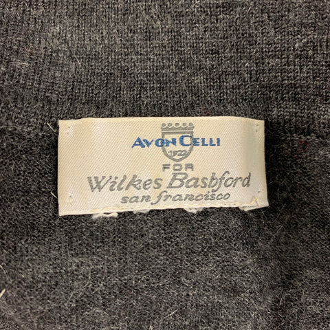 WILKES BASHFORD Size L Grey Cashmere Sweater
